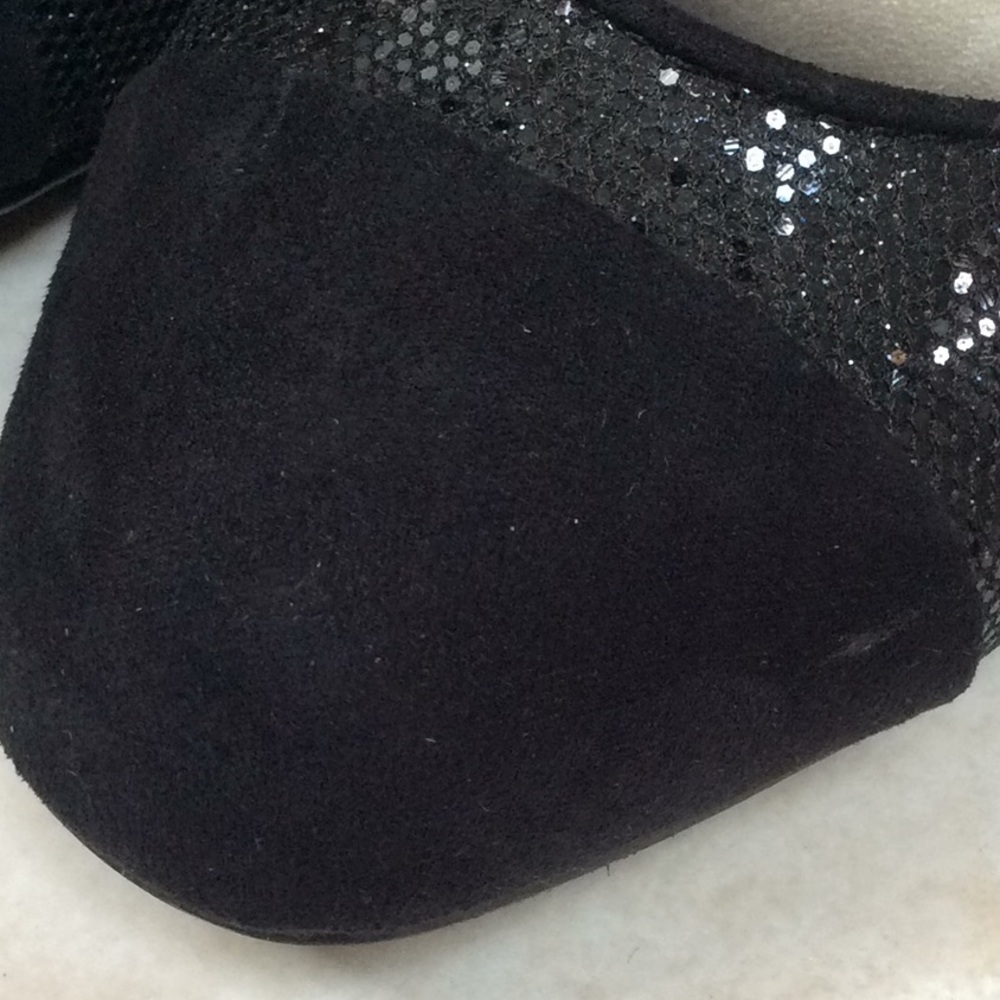 Monet 8M black sparkly heels EUC - Picture 8 of 8